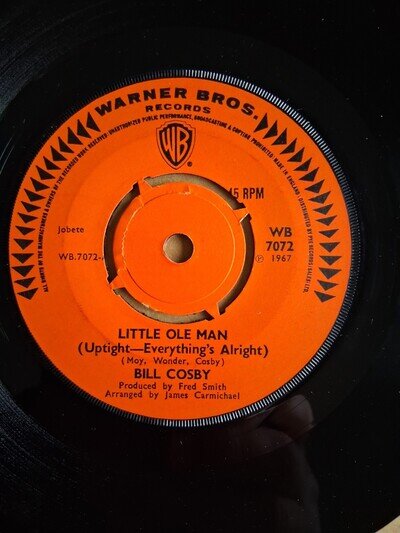 Northern Soul Original BILL COSBY "LITTLE OLE MAN" UK WARNER BROS.