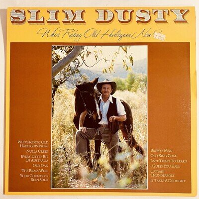 Slim Dusty Who's Riding Old Harlequin Now Vinyl LP 12" Record Free Postage