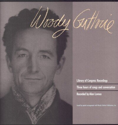 WOODY GUTHRIE LIBRARY OF CONGRESS RECORDINGS TRIPLE LP VINYL 28 track 3 disc set