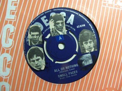 Small Faces – All or Nothing 1966 7” Decca F 12470