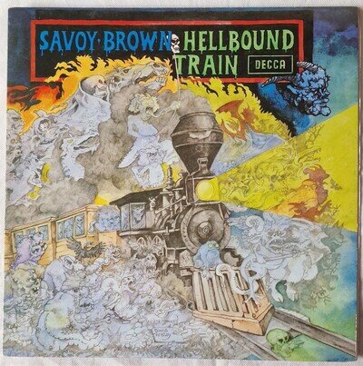 SAVOY BROWN, HELLBOUND TRAIN TXS 107 UK 1ST PRESS 1972 EX/EX DECCA GREEN LABEL