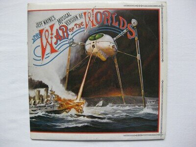 JEFF WAYNE-THE WAR OF THE WORLDS LP WITH BOOKLET. UK 1978. 2XLP. RECORDS LOOK EX