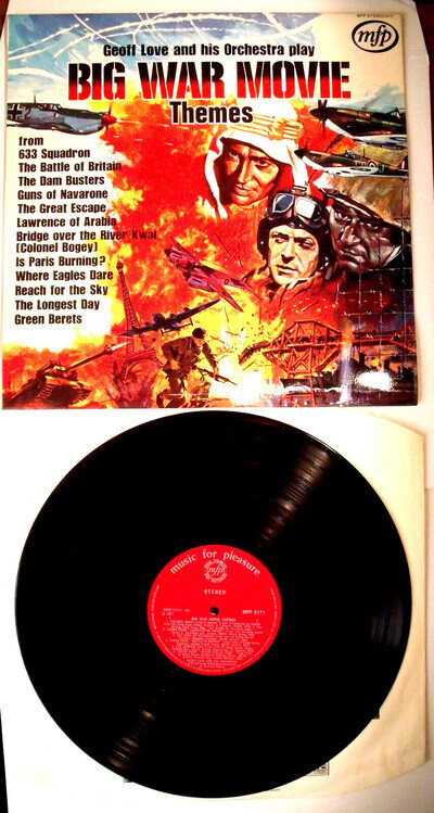 Geoff Love And His Orchestra - Big War Movie Themes - Vinyl LP - Excellent Plus
