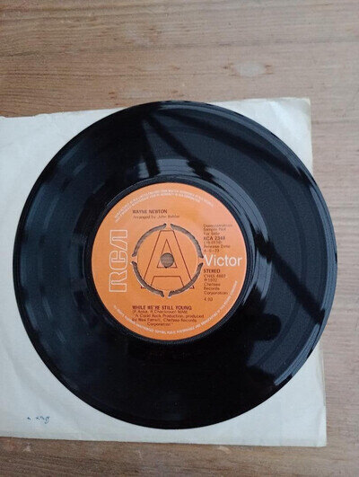 Wayne Newton-While we're still young 7" SINGLE VINYL RECORD DEMO