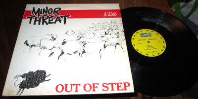 MINOR THREAT OUT OF STEP LP NEAR MINT UK DISCHORD ORIGINAL VINYL PUNK RARE