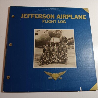 Jefferson Airplane Flight Log 1977 DOUBLE LP / BEST OF ROCK PSYCHE / EX / FAST