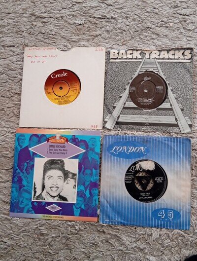 LITTLE RICHARD 4 7" SINGLES - GOOD GOLLY MISS MOLLY , BABY FACE, LONG TALL