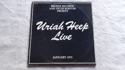 URIAH HEEP "URIAH HEEP LIVE" DOUBLE VINYL LP RECORDS