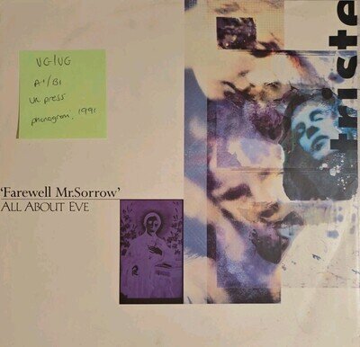 All About Eve Farewell Mr. Sorrow Vinyl Record VG/VG EVENX14 1991