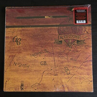 ALICE COOPER SCHOOL'S OUT 50TH ANNIVERSARY 3 X VINYL LP + PANTIES NEW & SEALED
