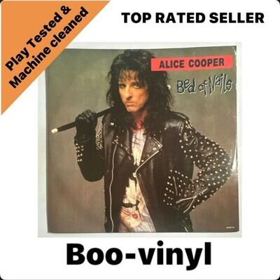 Alice Cooper - Bed Of Nails -12” Single Vinyl Record VG+ / VG+ Condition