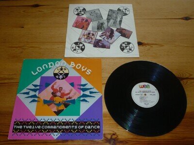THE LONDON BOYS THE TWELVE COMMANDMENTS OF DANCE VINYL ALBUM RECORD LP +INNER