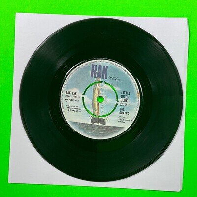 Suzi Quatro, 48 Crash/Little Bitch Blue 7’ Vinyl Single Record
