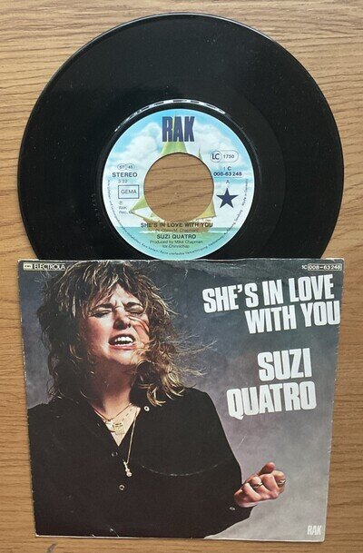 SUZI QUATRO - SHE’S IN LOVE WITH YOU - RAK - GERMAN PRESSING