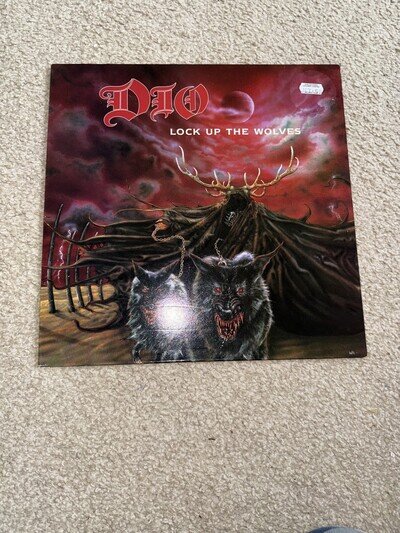 Dio - Lock Up The Wolves EX/EX+ 1st UK Press Vinyl LP Vertigo 1990