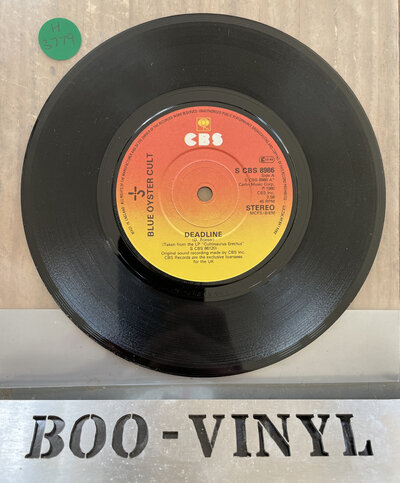 BLUE OYSTER CULT - DEADLINE 7" VINYL UK S CBS 8986 EX CON