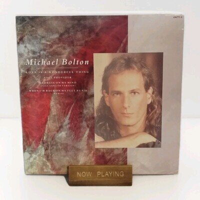 MICHAEL BOLTON Love Is A Wonderful Thing 1991 UK 12" vinyl TESTED VG+/VG+