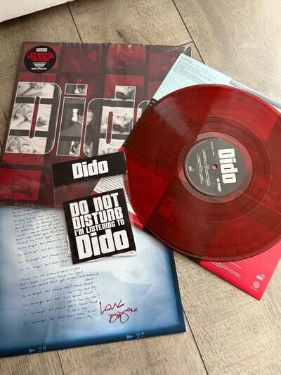 DIDO - NO ANGEL RED MARBLED DELUXE PACKAGING LP VINYL & SIGNED PRINT & STICKERS