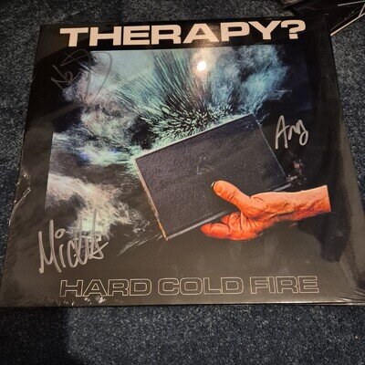 Therapy? Hard Cold Fire - Signed Turquoise Vinyl