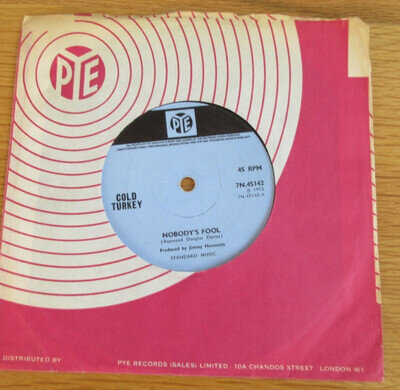 Cold Turkey Nobody's Fool/Street Kids Sesame Street 7'' PYE THE KINKS 1972 OST