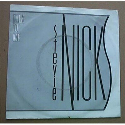 STEVIE NICKS TALK TO ME 7" P/S 1985 GERMAN
