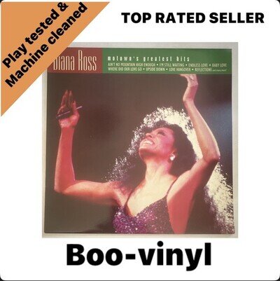 Diana Ross ~ Motown's Greatest Hits 1992 UK vinyl LP Lionel EX / EX