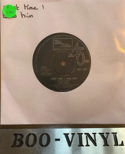 Diana Ross : Last Time I Saw Him : 7" Vinyl : Motown TMG 893 Ex+ Con