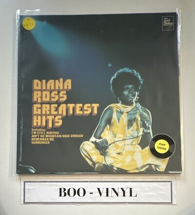 Diana Ross Vinyl The Greatest Hits STMA 8006 EX / EX Condition