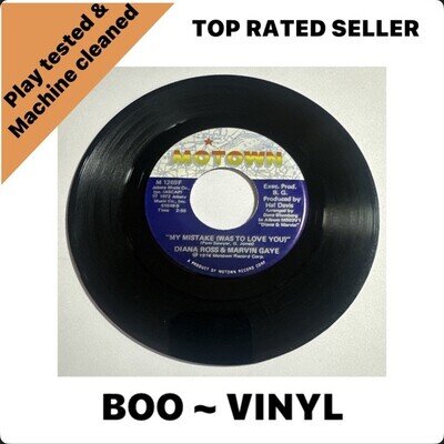 Diana Ross & Marvin Gaye - My Mistake (Was To Love You) 7” Vinyl Record Motown