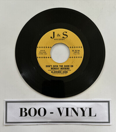 Clarence Ashe - Don't Open Your Door On Monday Morning 7” Northern Soul / RnB