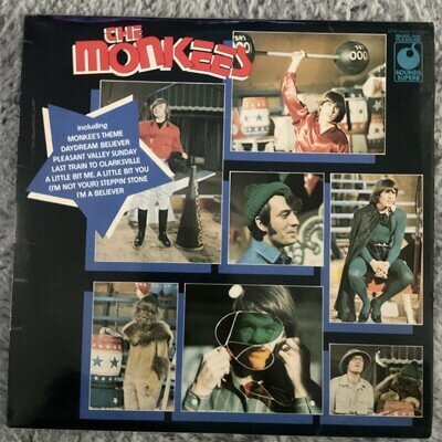 The Best Of The Monkees LP Original 1974 UK Press Album VG has small scratch