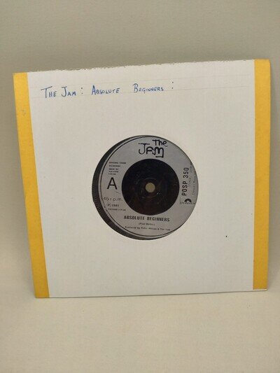 The Jam – Absolute Beginners / Tales From the Riverbank (1981) 7″ UK 1st Press