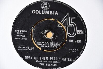 The Seekers - Open Up Them Pearly Gates 7 Inch Vinyl Record