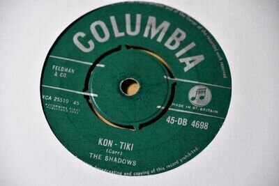 The Shadows - Kon-Tiki 7 Inch Vinyl Record