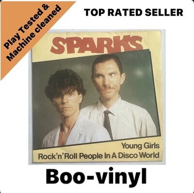 Sparks ~ Young Girls ~ 7” Vinyl Record French Issue EX / EX