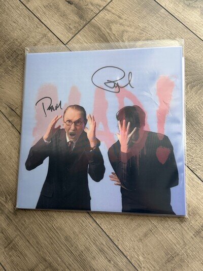 Sparks Mad Hand Signed Blue Vinyl Lenticular Sleeve NEW