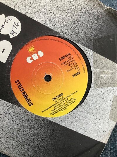Stephen Stills. The Loner. 7” vinyl. 1976 . CBS