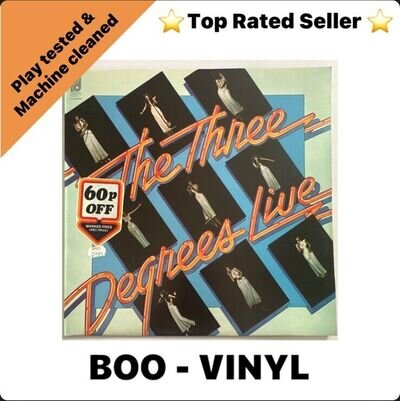 The Three Degrees-The Three Degrees Live Vinyl LP Record Soul Funk Disco Vg+
