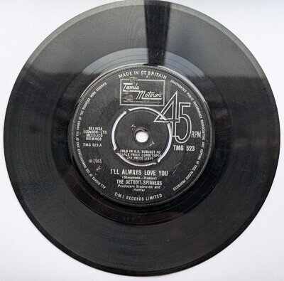 The Detroit Spinners I'll Always Love You 7" Vinyl Northern Soul VG TMG 523