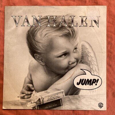 VAN HALEN-JUMP/ HOUSE OF PAIN W9384 (1983) 7 INCH PICTURE SLEEVE VG+/VG+
