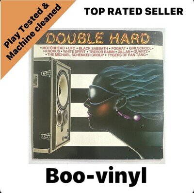 Double Hard ~ Heavy Rock / Metal Lp Vinyl Record Various Artists NM / VG+