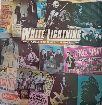 Vinyl Record White Lightning 30 Original Hits That Lit Up The Sixties