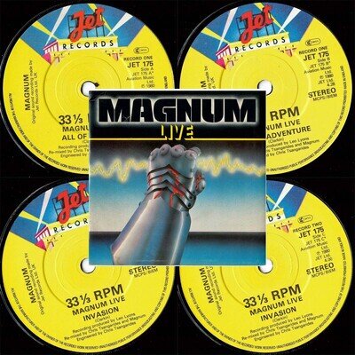MAGNUM Live UK 1980 2 x Vinyl 33⅓ RPM Jet Records JET 175 🟢EX+/MINT-🟢
