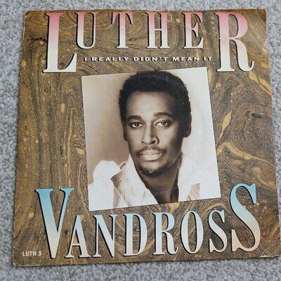 LUTHER VANDROSS - I REALLY DIDN'T MEAN IT - 7" Vinyl 45 RPM - LUTH 3