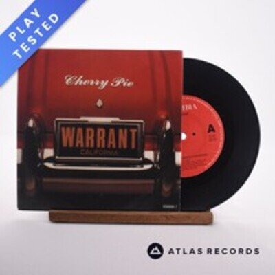 Warrant - Cherry Pie - Reissue 7" Vinyl Record - EX/EX