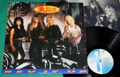 Vixen - Rev It Up BRAZIL 1st press Lp 1990 GLAM AOR HARD ROCK
