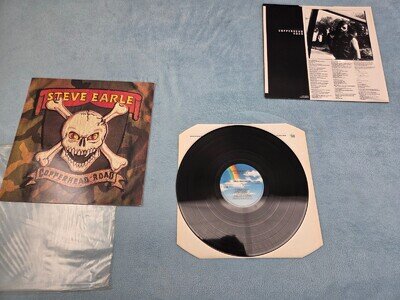 STEVE EARLE - COPPERHEAD ROAD 1st UK 1988 Press LP VG+