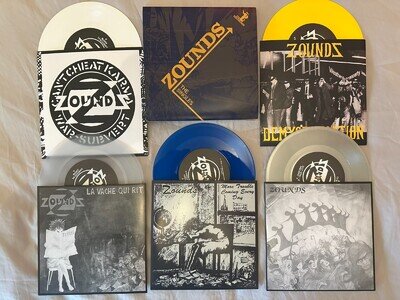 Zounds 7" Coloured Vinyl set Signed