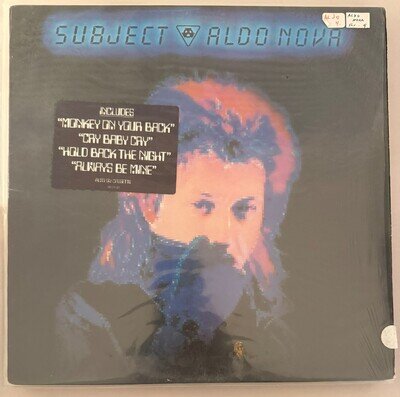 ALDO NOVA – SUBJECT.....ALDO NOVA - VINYL LP BLACK 1983 CBS - VG+ - A3