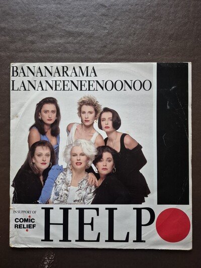 BANANARAM LANANEENEENOONOO 'HELP!' UK COMIC RELIEF 12" Vinyl Single EX/VG